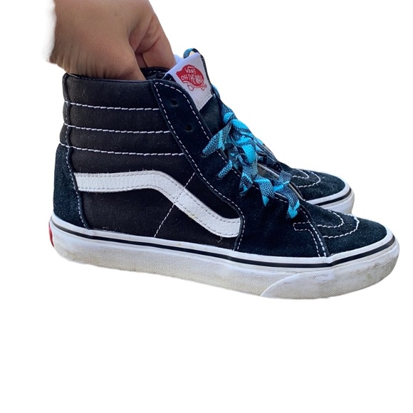 Vans Other - Vans high tops in blue and black size 3.5